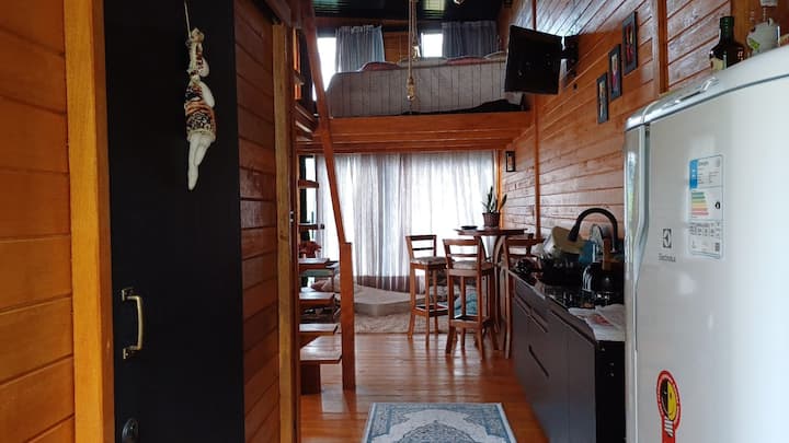 Quarto da Cabana Angillyn com cama de casal